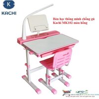 Bộ bàn học thông minh chống gù lưng Kachi MK102 Màu Hồng