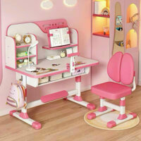 BỘ BÀN HỌC THÔNG MINH CHỐNG CẬN _CHỐNG GÙ LƯNG, Bộ bàn ghế tăng giảm chiều cao 180,  nâng cấp mặt bàn rộng 80cm