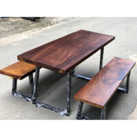Bộ bàn K3 gỗ me tây nguyên tấm ( có tách lẻ)