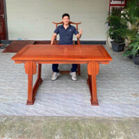 bộ bàn làm việc 1 bàn 1 ghế gỗ gõ, hương đá , hương Nam Mỹ