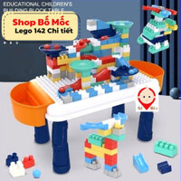 Bộ Bàn Lego 142 Chi Tiết Cho Bé, Đồ Chơi Xếp Hình Thông Minh Giúp Bé Phát Triển Tư Duy Vượt Trội, Tăng Khả Năng Sáng Tạo
