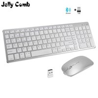 Bộ Bàn Phím Bluetooth Không Dây 2.4G Kèm Chuột Đồng Bộ Không Gây Tiếng Ồn Cho Laptop iPad ios Windows