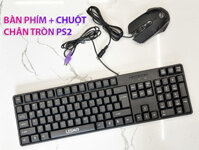 Bộ bàn phím chuột chân tròn PS2 cho máy tính bàn PC, máy tính đồng bộ