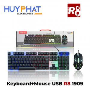 Bộ Bàn Phím + Chuột máy tính Có Dây R8 KM-1909