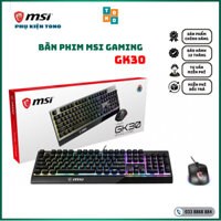 Bộ bàn phím, chuột gaming giả cơ MSI Vigor GK30 Màu Đen - DPI 5000 - Switch OMRON 10 triệu lần nhấn - RGB Mystic Light