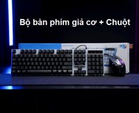 Bộ bàn phím chuột giả cơ giá rẻ MC G21B có led