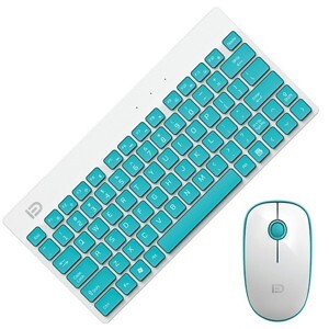 Bộ bàn phím + chuột không dây chống ồn Forter 1500