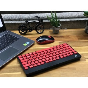 Bộ bàn phím + chuột không dây chống ồn Forter 1500