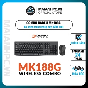 Bộ bàn phím + chuột không dây Dareu MK188G