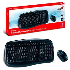 Bộ bàn phím + Chuột không dây Genius KB 8000X