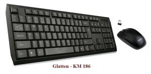 Bộ bàn phím và chuột không dây Glatten KM18
