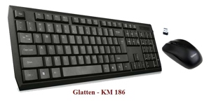 Bộ bàn phím và chuột không dây Glatten KM18