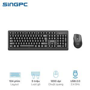 Bộ Bàn phím + Chuột không dây SingPC WKB-1960CB
