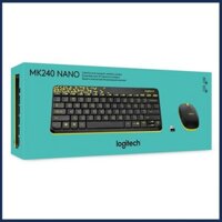 Bộ bàn phím chuột không dây Logitech MK240 Nano - Bảo Hành Chính Hãng 36 Tháng