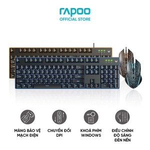 Bộ Bàn phím + Chuột Rapoo V100S
