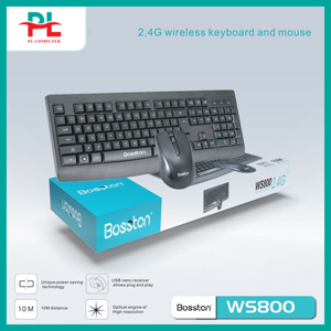 Bộ Bàn phím + Chuột wireless Bosston WS800