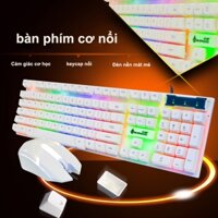 Bộ bàn phím đèn bàn phím đèn LED ánh  chuột có dây  có dây điện, phù hợp cho game thủ, văn phòng