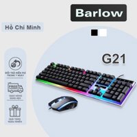 Bộ bàn phím G21 Bộ bàn phím và chuột cơ học cho game thủ - LED chế độ 7 màu siêu đẹp và sang trọng - Barlow Store