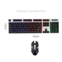 Bộ bàn phím giả cơ và chuột Led Bosston 8310  combo chuột bàn phím game  bàn phím chơi game  chuột game  ban phim chuot  ban phim  gaming  ban phim co chuot led  ban phim led