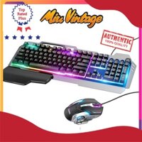 Bộ bàn phím kèm chuột có dây Hoco GM11 104 phím, có đèn LED cầu vòng, tương thích nhiều dòng máy tính cổng USB, dài 1.5m