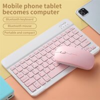 Bộ Bàn Phím Và Chuột Bluetooth Không Dây 10 Inch Cho Ipad / Laptop / Samsung Xiaomi