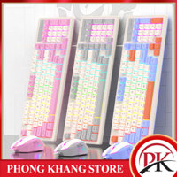Bộ bàn phím và chuột có dây K-SNAKE KM800 chuyên game đèn led 7 màu chớp nháy cực đẹp