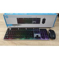 Bộ Bàn Phím Và Chuột Hp Có Dây Chuyên Game Led 7 Màu Km300F