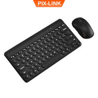 Bộ bàn phím và chuột không dây Pix-link K611, bộ bàn phím và chuột kute nhiều màu để lựa chọn - Hàng chính hãng Hàng nhập khẩu - Đen