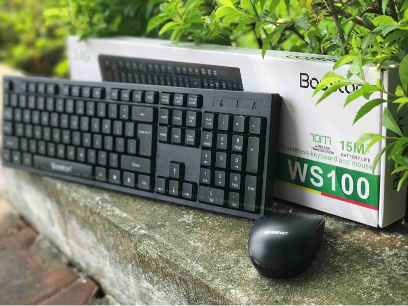 Bộ bàn phím và chuột không dây Bosston WS 100