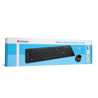 Bộ bàn phím và chuột không dây Verbatim màu đen - Hàng chính hãng