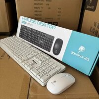 Bộ bàn phím và chuột không dây 2.4GHz, phụ kiện văn phòng 24/7, bàn phím phát ra tiếng ồn, w900.