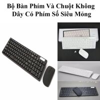 Bộ Bàn Phím Và Chuột Không Dây Siêu Mỏng Có Phím Số