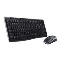 Bộ bàn phím và chuột không dây Logitech MK270r Đen