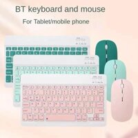 Bộ bàn phím và chuột không dây 10 Inch cho máy tính bảng IPad IPhone Chuột Teclado tương thích Bluetooth cho máy tính bảng Android IOS Windows