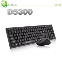 Bộ bàn phím và chuột văn phòng Bosston D5300 có dây  combo chuột bàn phím  bàn phím chơi game  chuột game  ban phim chuot  ban phim  gaming  ban phim co chuot led  ban phim led