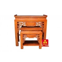 Bộ bàn thờ gia tiên bằng gỗ Gõ đỏ đẹp (BT-1G2T.127.005)