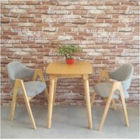 Bộ Bàn Trà - Cafe 3 chân + kèm ghế cao su