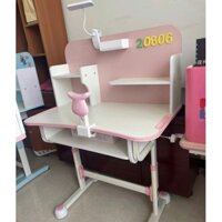 Bộ Bàn Và Ghế Học Tập, Chống Gù Thông Minh Cho Bé, Bàn Học Chống Cận Có Sẵn Giá Sách Đẹp, Nâng Hạ Chiều Cao, Kèm Quà