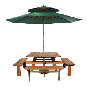 Bộ bàn vuông Lampung 8 chỗ