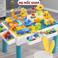 Bộ Bàn Xếp Hình Đa Năng Cho Bé Có Kèm Ghế Memocshop Bàn Xếp Hình Gấp Gọn Đồ Chơi Thông Minh Phát Triển Trí Tuệ