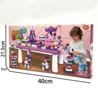 Bộ bàn xếp hình lego 69 chi tiết cho bé lắp ráp sáng tạo thông minh (khobanbuonlangson)