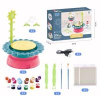Bộ bàn xoay hướng dương cho bé làm gốm 2110A