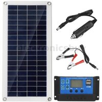 Bộ bảng điều khiển năng lượng mặt trời 40W 12V 60A / 100A Bộ điều khiển sạc pin cắm trại RV Caravan Thuyền