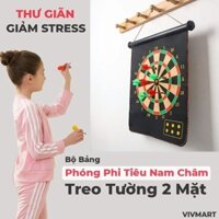 BỘ BẢNG PHÓNG PHI TIÊU NAM CHÂM TREO TƯỜNG 2 MẶT