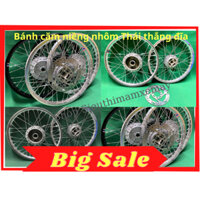 Bộ bánh căm Crom vành nhôm Thái đùm sơn bạc dùng cho xe Wave Blade / RSX / Future 125 mập thắng đĩa trước