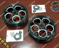 Bộ bánh mâm nhôm CNC nguyên khối cho xe Vespa GTS, Sprint, Primavera