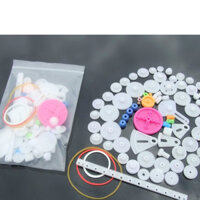 Bộ bánh răng 85 loại bánh răng nhựa dùng để chế tạo ô tô mô hình.