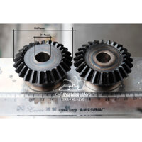 BỘ BÁNH RĂNG CÔN THẲNG Z25M2.5 (TỈ LỆ 1:1) vật liệu thép chất lượng cao tôi cứng bề mặt