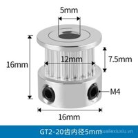 Bộ bánh răng định thời 2GT 20/40/60 răng 5mm/8mm GT2 chiều rộng 6mm 1:2:3
