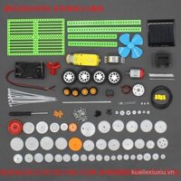 Bộ bánh răng nhựa 75 loại, mô hình công nghệ DIY, làm các bộ phận truyền động, bánh răng động cơ, giảm tốc tỷ lệ 0.5